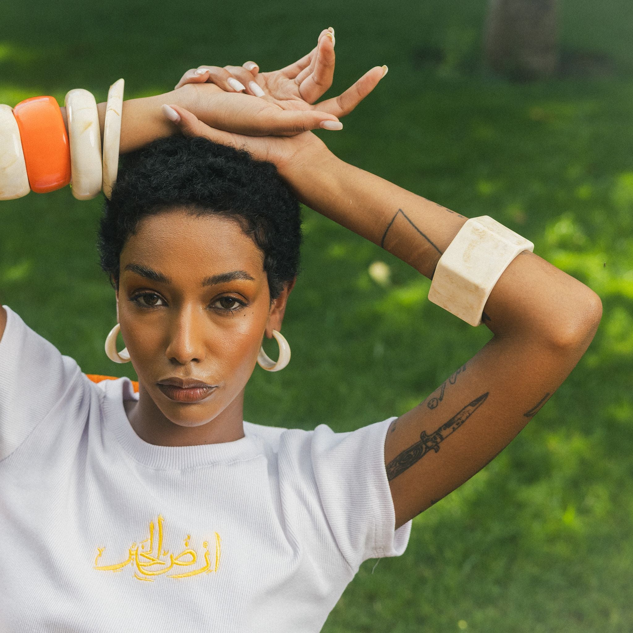 Female White T-Shirt